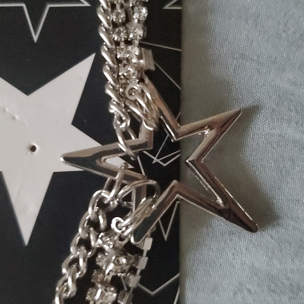 *As-is* *NWT* Hot Topic's Social Collision Star Chain Choker - Picture 8 of 16
